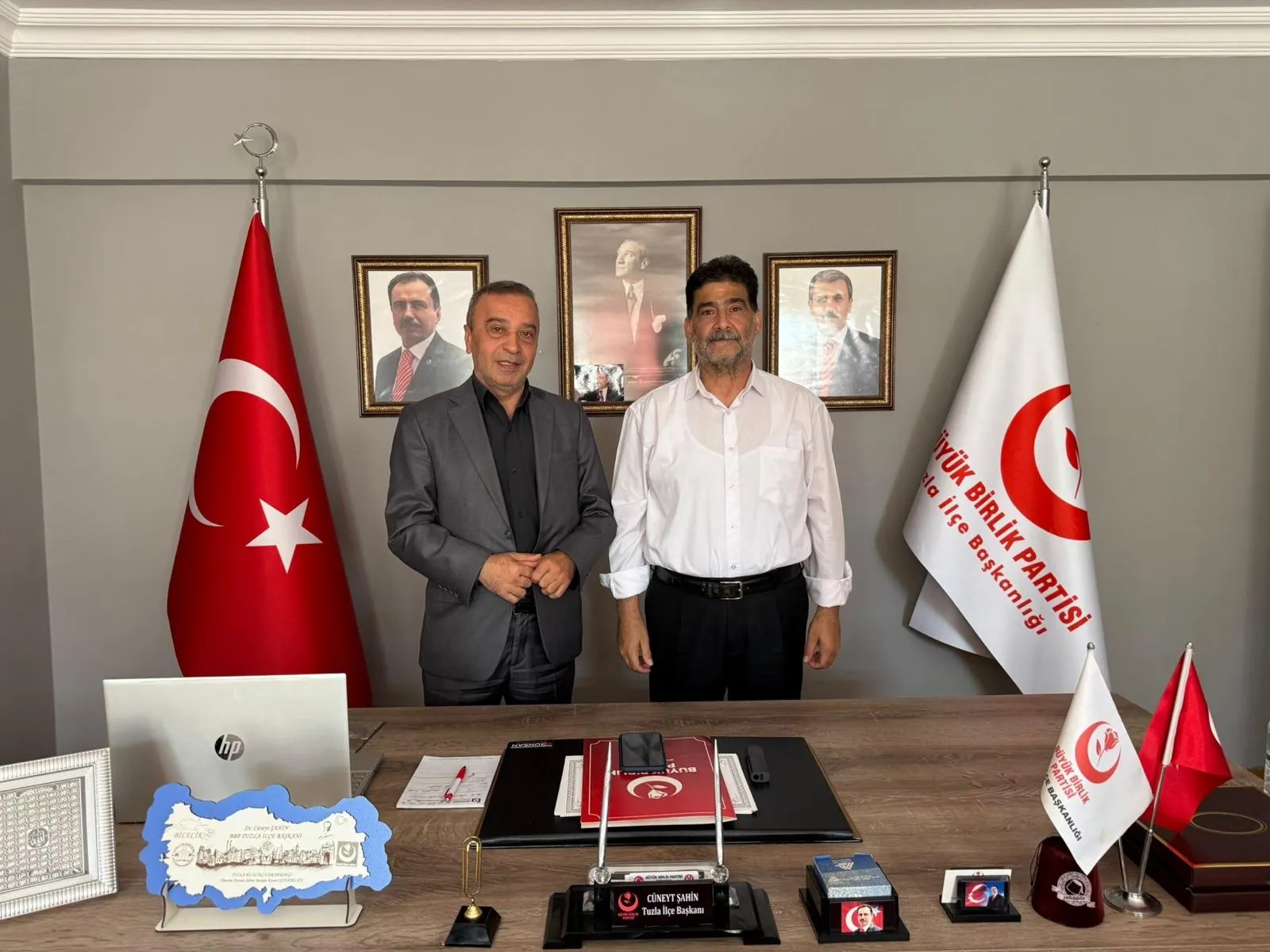 Tuzla Engelliler Dayanışma Derneği Başkanı Erdoğan Arabacı'dan Büyük Birlik Partisi Tuzla İlçe Başkanlığına Anlamlı Ziyaret