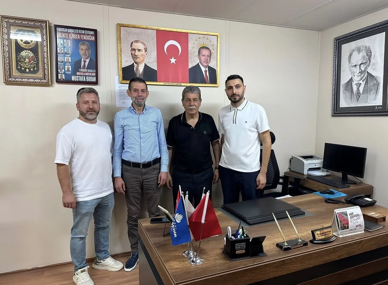 Büyük Birlik Partisi Gaziosmanpaşa İlçe Teşkilatından Yenidoğan Mahalle Muhtarına Ziyaret